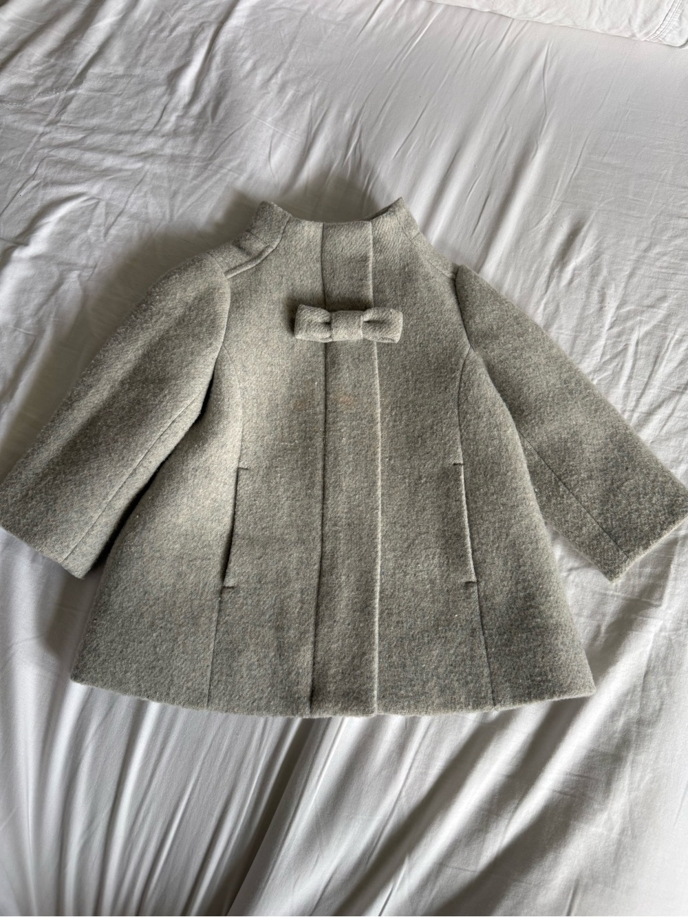 Crewcuts Gray Wool Dress Coat Size 2